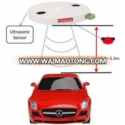 Hot Sale RS485 Parking Lot Space Guidance System Ultrasonic sensor Parking Slots Occupancy Sensors With LED Indicator